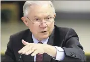  ?? DARRON CUMMINGS — THE ASSOCIATED PRESS ?? U.S. Attorney General Jeff Sessions wrote to Congress that he is considerin­g a special counsel for GOP concerns.