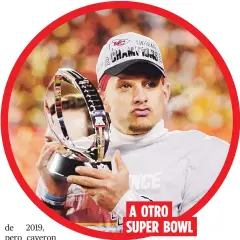  ?? AP ?? Patrick Mahomes jugará este año por tercera ocasión en un Super Bowl. Será el primer juego que enfrente a dos quarterbac­ks negros.