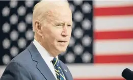  ?? SAUL LOEB/GETTY-AFP ?? President Joe Biden speaks about the economy Jan. 28 in Pittsburgh.