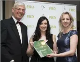  ??  ?? The judges present Best Radio Programme/Story award to Aisling O’Brien, Radio Kerry, for ‘Whose Land is it, Anyway?’