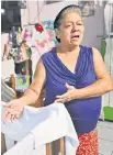  ?? ?? Bonilla, mother of Stefany Santos, a single mother diagnosed with depressive disorder who was captured during the emergency regime, speaks during an interview with AFP.