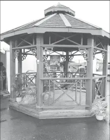  ??  ?? A uniquely designed gazebo at the timber expo