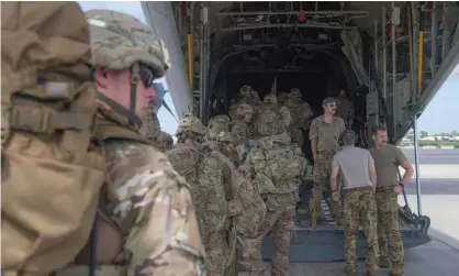  ?? Photograph: US Air Force/Reuters ?? US army soldiers bolster the security of Manda Bay airfield, Kenya, after an attack by Somalia's al-Shabaab militants in 2020.