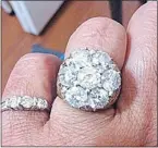  ?? — DELTA POLICE FILES ?? Delta Police are hoping the public can help locate this ring, stolen from an elderly woman on Aug. 31.