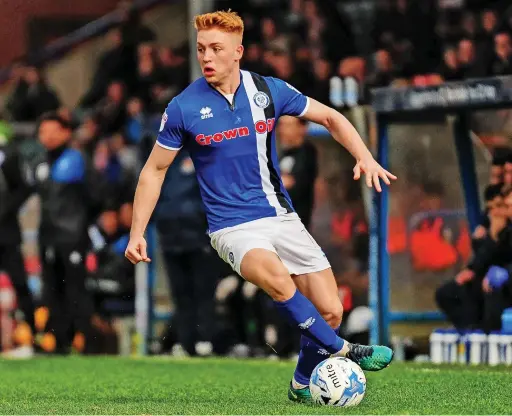  ?? Michal Karpiczenk­o ?? ●●New County signing Callum Camps during his time at Rochdale