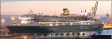  ?? Picture: EUGENE COETZE ?? ROYAL TOUCH: The Queen Mary arrives at the Port Elizabeth harbour in 2015. The liner is due here again on Sunday