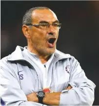  ??  ?? Bold...Maurizio Sarri