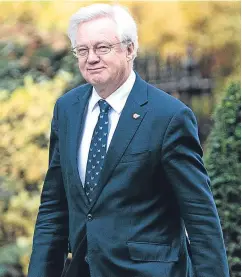  ?? Picture: Getty Images. ?? David Davis assured MPs they will get a chance to vote on any Brexit deal – but that Britain will leave the EU in 2019 whatever happens.