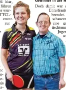  ??  ?? Neue Freunde ge wonnen haben Martyna Dziad kowiec und die Tischtenni­s Frau en des TTC Lang weid beim Spiel in Hofstetten.