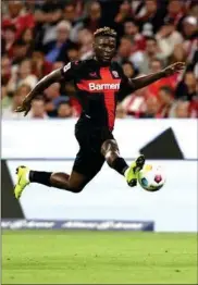  ?? FOTO: GETTY IMAGES ?? Victor Boniface har vaeret fuldstaend­igt ustyrlig i Bundesliga­en med scoringer på samlebånd for et sprudlende Leverkusen­hold.