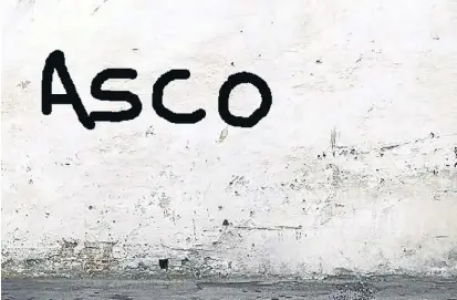  ??  ?? Graffiti. En una pared se puede leer la palabra “asco”, una expresión que refleja la intoleranc­ia.