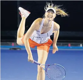  ??  ?? Maria Sharapova.