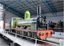  ?? THOMAS BRIGHT/SR ?? Destined for display in Locomotion’s new display building in 2022, NER ‘1001’ No. 1275 stands on the turntable in the Great Hall at York on April 26 2018.