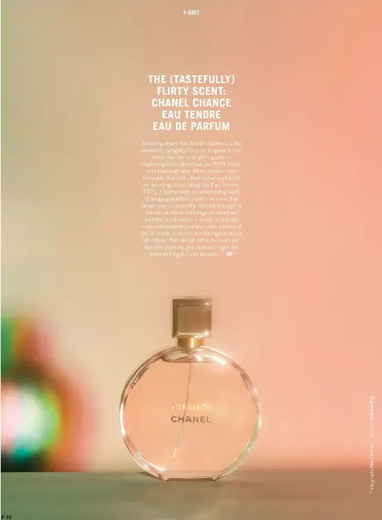 CHANEL Chance gets Eau Tendre with eau de parfum - The Perfume Society