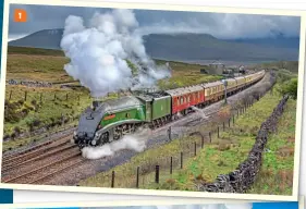  ?? JOHN COOPER‑SMITH ?? 1: No. 60009 Union of South Africa hauls a northbound charter service past Blea Moor on the Settle-carlisle route.