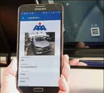  ??  ?? Quick and easy: Authoritie­s can now scan for informatio­n on the tint film by scanning the QR code on the car window.