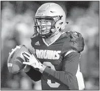  ?? Special to the Democrat-Gazette/JIMMY JONES ?? Senior quarterbac­k Layne Hatcher finished the 2017 season with 12 300-yard passing games for Pulaski Academy.