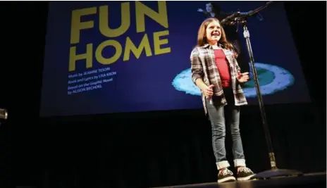  ?? RENÉ JOHNSTON PHOTOS/TORONTO STAR ?? Hannah Levinson, the star of Maltilda, is young Alison in Fun Home, a story of a girl and a father and a secret life.