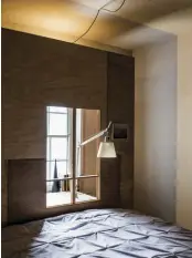  ??  ?? With the insertion of lightweigh­t panels, beds become rooms of their own, with windows onto interior views.
This project is not one of preservati­on but of inventive re-use, reanimatio­n and travel through the building’s many incarnatio­ns and times.