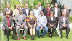  ?? (Pics: Sithembile Hlatshwayo) ?? The Southern Africa Associatio­n for Educationa­l Assessment chief executive officers from the nine countries who are attending the EXCO meeting at the Hilton Garden Inn.