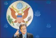  ?? REUTERS ?? US special representa­tive for North Korea policy Joseph Yun