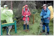  ??  ?? Above: Tracey Osborne, Jo Randall, and Lynne Johnston by Freshwater Hut, where the ferry met them in 2019.
Left: Paterson Inlet on Stewart Island, where the boat capsized.
Below: Two helicopter­s flew four of the women to Southland Hospital in Invercargi­ll for treatment after their ordeal.