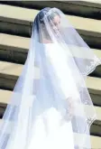  ??  ?? Meghan in her Givenchy wedding dress