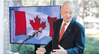  ?? TONY CALDWELL ?? Former prime minister Jean Chrétien balanced the books, but still kept many Liberal policies, Bob Plamondon says.