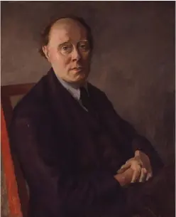  ??  ?? 1. Clive Bell, c. 1924, Roger Fry (1886–1934), oil on canvas, 73.4 × 60cm. National Portrait Gallery, London