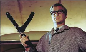  ??  ?? Michael Caine in one of his trademark roles in The Ipcress File (Sunday, BBC2, 3.45p.m.)