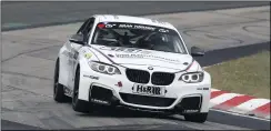  ??  ?? Collard will get race mileage in BMW M235i Racing machine