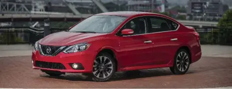  ?? NISSAN ?? The 2017 Nissan Sentra SR Turbo includes large front brakes and an electric power steering system that has had its electronic­s remapped.