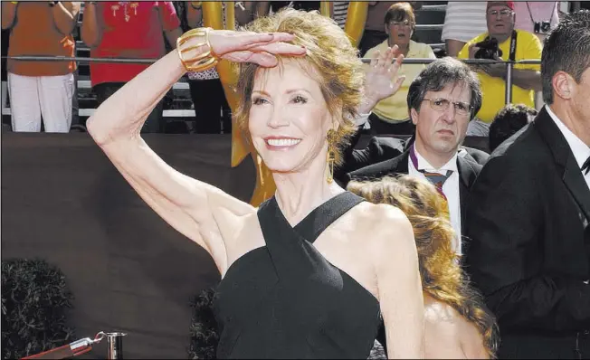  ?? Chris Pizzello The Associated Press ?? Mary Tyler Moore at the 60th Primetime Emmy Awards on Sept. 21, 2008, in Los Angeles. Moore died on Jan. 25 at age 80.