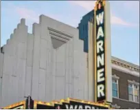  ??  ?? The marquee of the Warner Theatre on Main Street welcomed fans on the night of a previous Northwest Idol finals in Torrington.