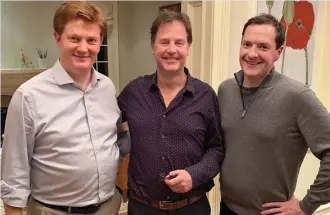  ??  ?? Brothers in arms: Danny Alexander with Nick Clegg and George Osborne
