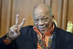  ??  ?? Leggenda
Il musicista Quincy Jones (Chicago, 1933) ieri a Roma per presentare la sua partecipaz­ione a Umbria Jazz (Foto Ansa)