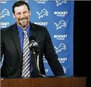  ?? ASSOCIATED PRESS FILE PHOTO ?? Detroit Lions head coach Dan Campbell says the team will not break the bank when it comes to free agent spending.