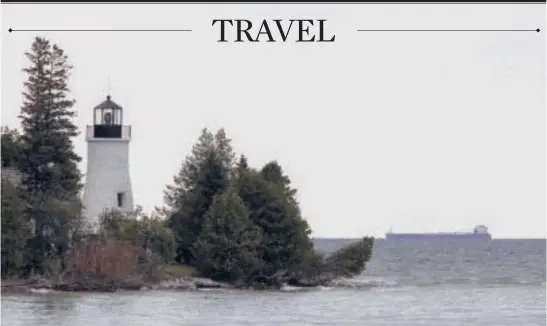  ?? KEVIN MIYAZAKI/THE NEW YORK TIMES PHOTOS ?? A lighthouse in the Thunder Bay National Marine Sanctuary.