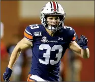  ?? AP/BUTCH DILL ?? Auburn senior wide receiver Will Hastings, who played in high school at Pulaski Academy in Little Rock, has 47 receptions for 785 yards and 6 touchdowns in his career with the Tigers.