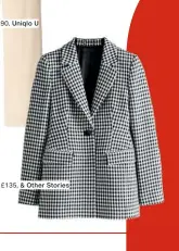  ??  ?? Blazer, £135, & Other Stories