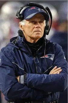  ??  ?? nancy lane / Herald sTaff file; Below, Herald sTaff file ‘HE’S GOT TALENT’: Former longtime Patriots offensive line coach Dante Scarnecchi­a said he supports the team’s move to bring back lineman Trent Brown, seen below during his first stint with the Pats, in a trade with the Raiders.