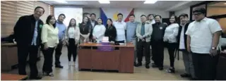  ??  ?? In photo are (from left) Councilors Bong Benzon, Jackie Bustamante-Mendoza, Pablo Gabriel, Sk Coun. Hannah Florencond­ia, Joan Villafuert­e, Binky Favis, Jean Yllana, Tess de Asis, Vice Mayor Rico Golez, Marvin Santos, Allen Nava Tan Jomari Yllana, Juvan Esplana, Miles Antipuesto, Vandolph Quizon and Toki Baes.