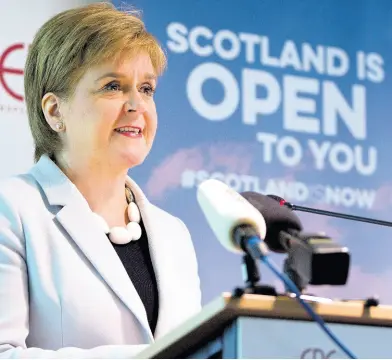  ?? AP ?? Scotland’s First Minister Nicola Sturgeon.