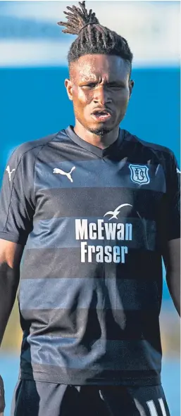  ?? SNS. ?? Jean Mendy says that Dundee have “to go up a level”.