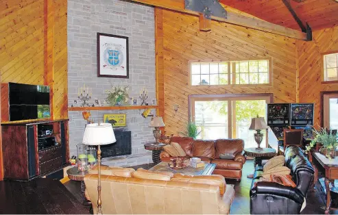  ??  ?? The main cottage reflects Old Muskoka with fully updated systems throughout.