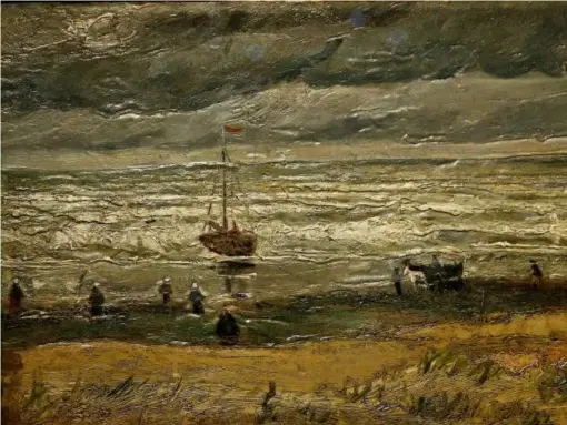  ??  ?? ‘View of the Sea at Schevening­en’ – 1882 (Reuters)