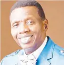  ??  ?? Adeboye