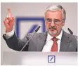  ?? FOTO: DPA ?? Paul Achleitner, Aufsichtsr­atschef der Deutschen Bank.