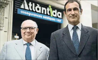  ?? MONTSE GIRALT ?? Carles Rabassa y Pere Abelló, presidente y consejero delegado del grupo Atlàntida