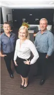  ?? Tayla Connolly with agents Mark Fitzgerald and Paul Dury. ??